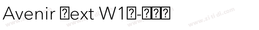 Avenir Next W1G字体转换